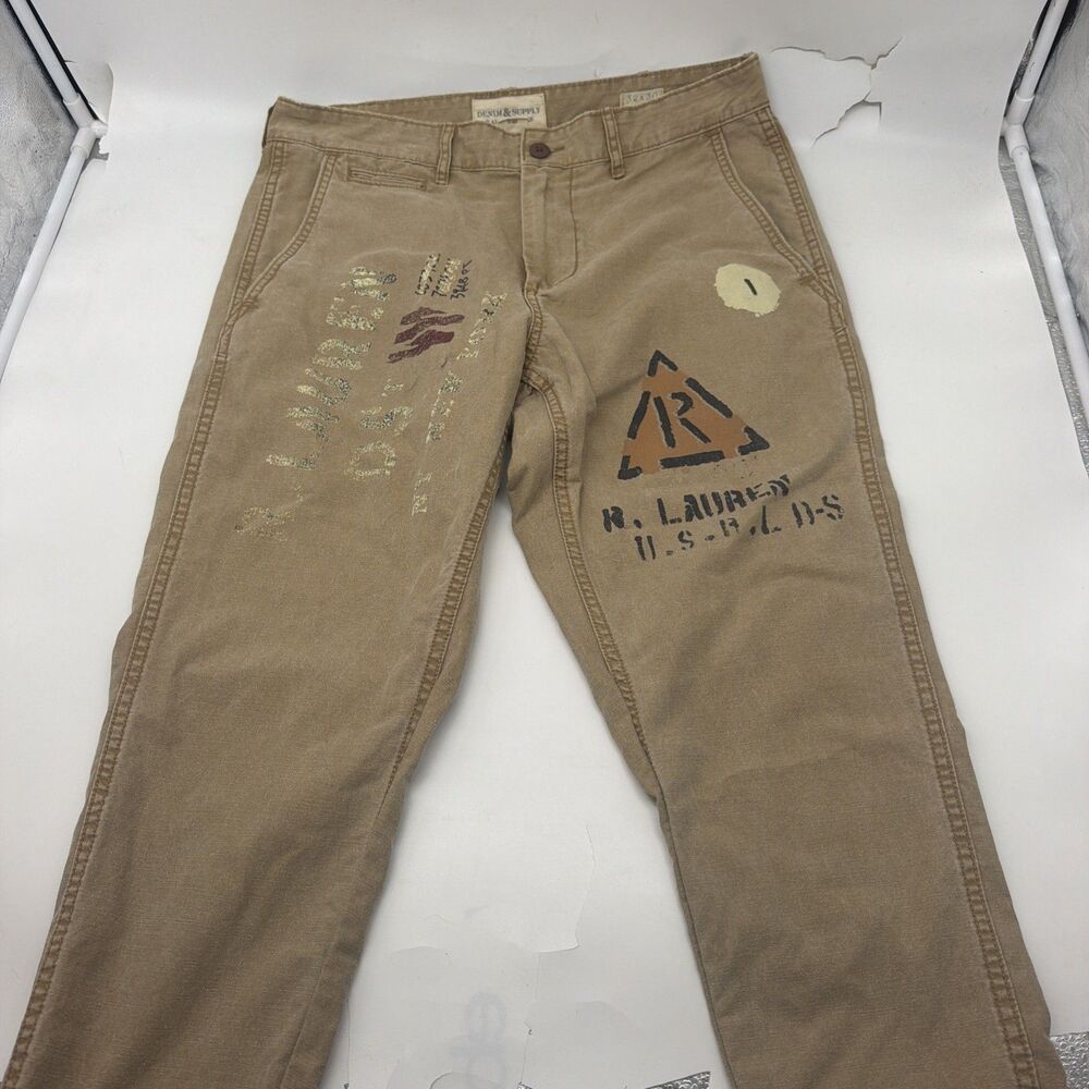 Denim & Supply Ralph Lauren Polo Pants Men’s Chino Khaki 32 X 30 Rare!